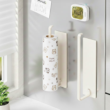 Vertical Magnetic Refrigerator Organizer & Kitchen Towel Holder
